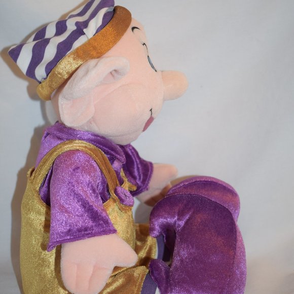 Disney Store Christmas Dopey Plush Snow White Dwarf Elf Jingle Hat - Picture 3 of 7